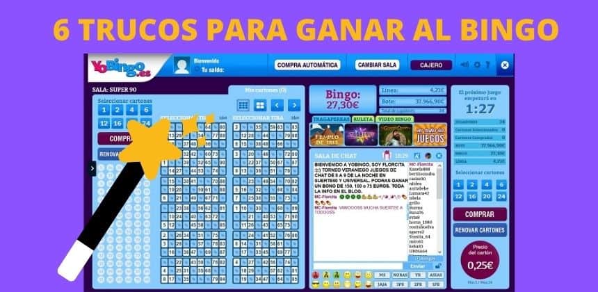 6 trucos para ganar jugando al bingo online